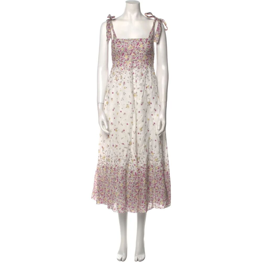 Zimmermann Carnaby Tie-Shoulder Midi Dress Zim 0 / US 4. white - Picture 8 of 15